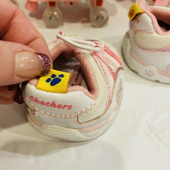 Lot Build A Bear Workshop Pink Roller Skates & sneaker lot for plush animals - Picture 9 of 13